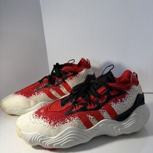 Adidas Trae Young  Size 14 Red Off White Black/Red  Basketball Shoes Sneakers
